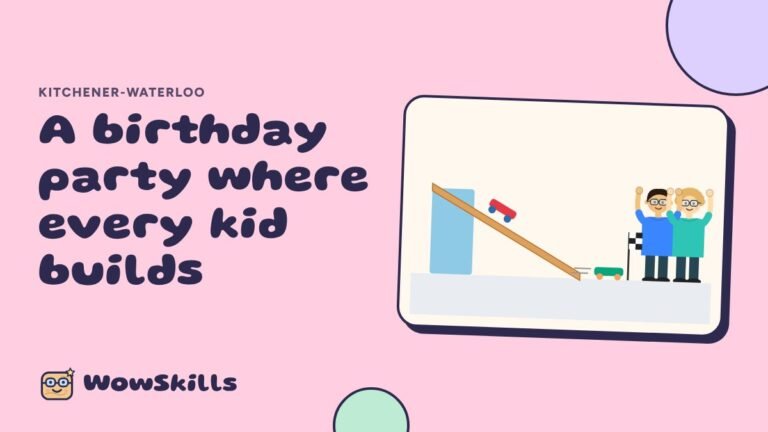 A Kids Birthday Party in Kitchener-Waterloo Where Every Kid Builds